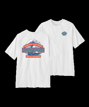 Patagonia Mens Great Waves Responsibili-Tee - White